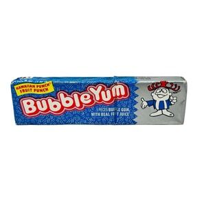 Vintage Bubble Yum Hawaiian Punch Fruit Punch Rare 5 piece Bubble Gum Pack NEW